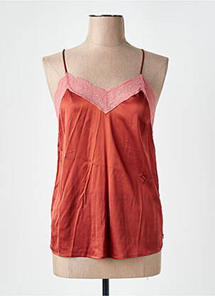 Top manches bretelles ajustables fines bretelles orange SCOTCH & SODA femme