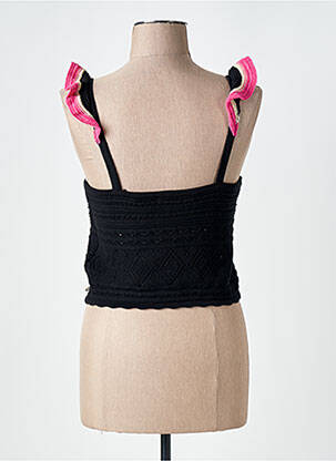 Pull coupe cintrée fines bretelles noir SCOTCH & SODA femme