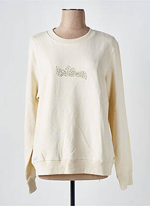 Sweat-shirt stretch manches longues beige SCOTCH & SODA femme