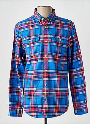 Chemise manches longues coupe droite bleu SCOTCH & SODA homme