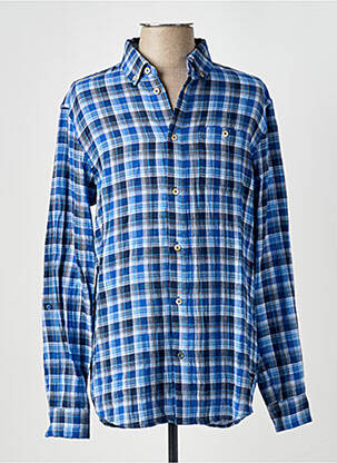 Chemise manches longues coupe droite bleu SCOTCH & SODA homme