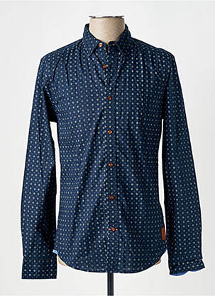 Chemise manches longues imprimé fantaisie bleu SCOTCH & SODA homme