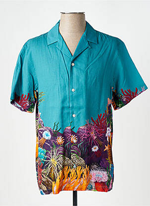 Chemise manches courtes poches bleu SCOTCH & SODA homme