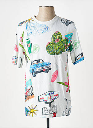 T-shirt coupe cintrée manches courtes beige SCOTCH & SODA homme