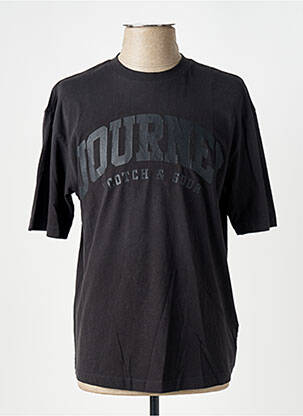 T-shirt stretch manches courtes noir SCOTCH & SODA homme
