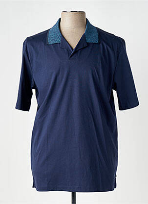 Polo tissage jersey manches courtes bleu SCOTCH & SODA homme