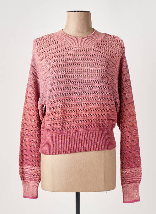 Pull stretch manches longues rose SCOTCH & SODA femme
