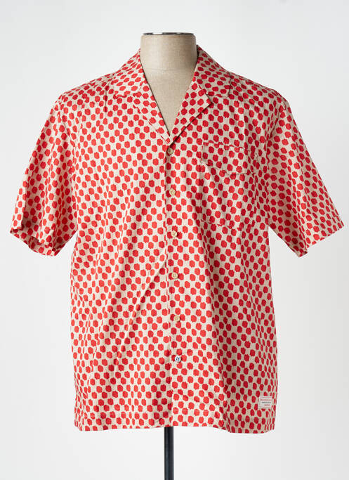 Chemise manches courtes rouge SCOTCH & SODA pour homme