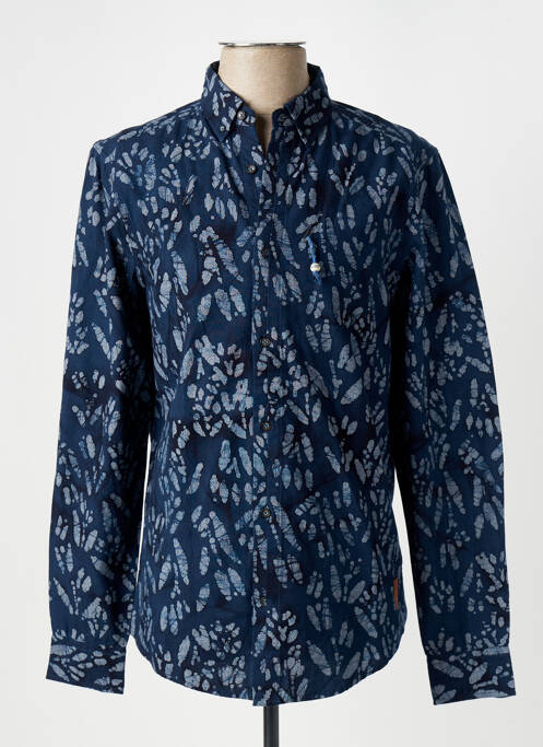 Chemise manches longues bleu SCOTCH & SODA pour homme