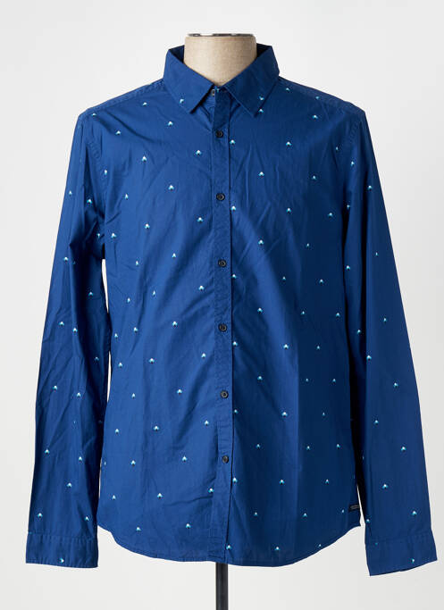Chemise manches longues bleu SCOTCH & SODA pour homme