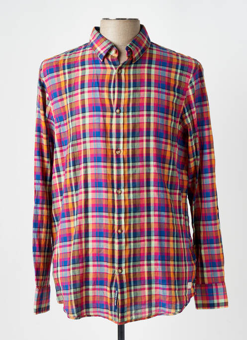 Chemise manches longues rose SCOTCH & SODA pour homme