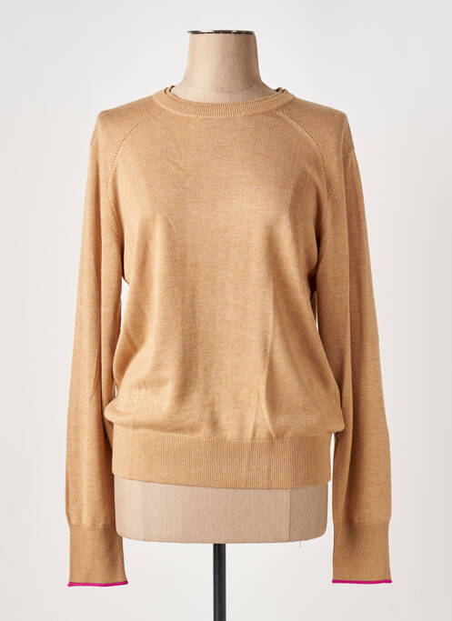 Pull stretch manches longues beige SCOTCH & SODA femme