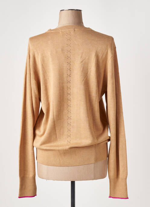 Pull stretch manches longues beige SCOTCH & SODA femme