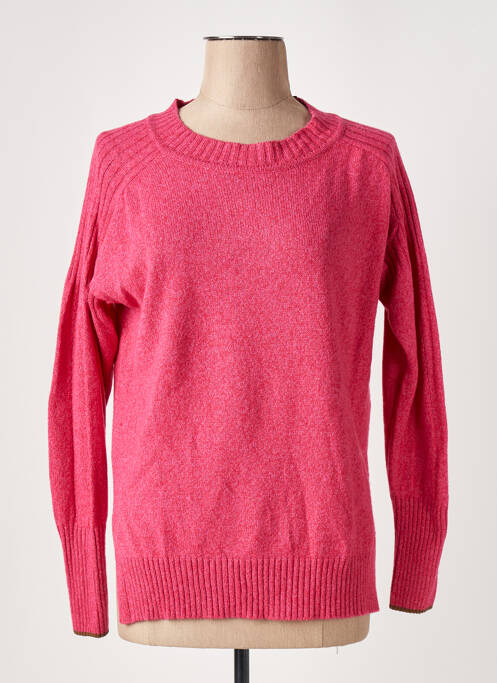 Pull tissage chiné manches longues rose SCOTCH & SODA femme