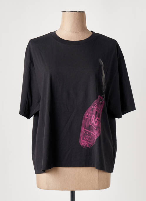 T-shirt noir SCOTCH & SODA pour femme