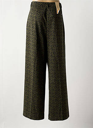 Pantalon large taille à pinces taille haute vert SCOTCH & SODA femme
