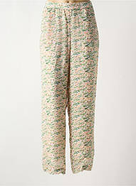 Pantalon droit tissage crêpe taille normale vert SCOTCH & SODA femme