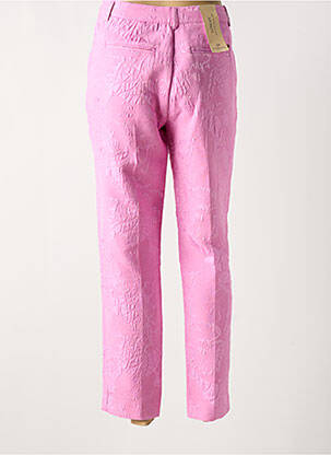 Pantalon chino fermeture zippée sous rabat avec crochet taille normale rose SCOTCH & SODA femme