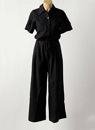 Combi-pantalon tissage crêpe manches courtes noir SCOTCH & SODA femme