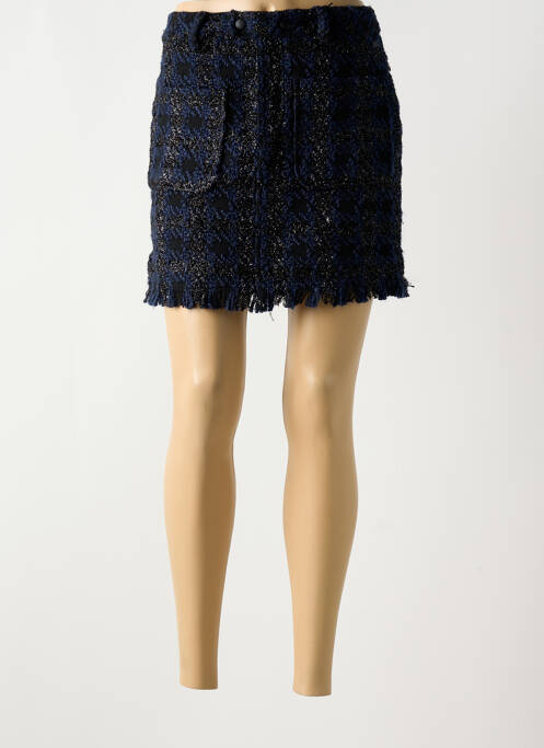 Jupe courte tissage tweed bleu SCOTCH & SODA femme