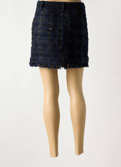 Jupe courte tissage tweed bleu SCOTCH & SODA femme