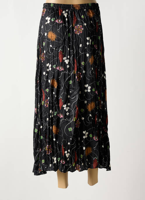 Jupe mi-longue noir SCOTCH & SODA femme