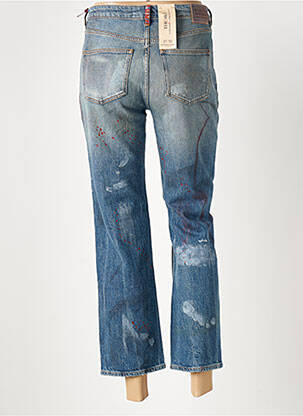 Jeans coupe slim effet usé délavé taille normale bleu SCOTCH & SODA femme