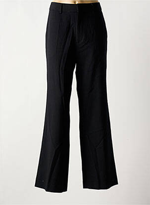 Pantalon flare fermeture zippée sous rabat avec crochet taille haute noir SCOTCH & SODA femme