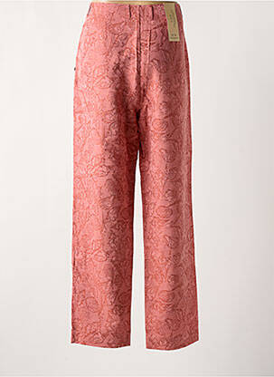 Pantalon large taille à pinces taille haute rose SCOTCH & SODA femme