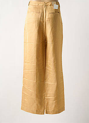 Pantalon flare fermeture zippée sous rabat avec crochet taille haute or SCOTCH & SODA femme