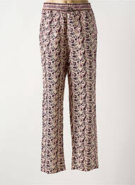Pantalon droit tissage popeline taille normale rose SCOTCH & SODA femme