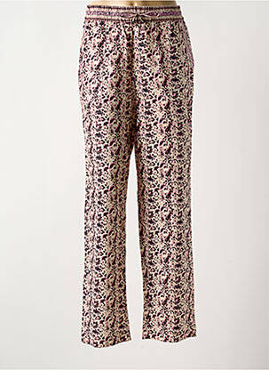 Pantalon droit tissage popeline taille normale rose SCOTCH & SODA femme