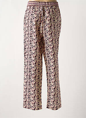 Pantalon droit tissage popeline taille normale rose SCOTCH & SODA femme