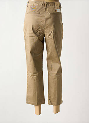 Pantalon 7/8 taille à pinces taille normale marron SCOTCH & SODA femme
