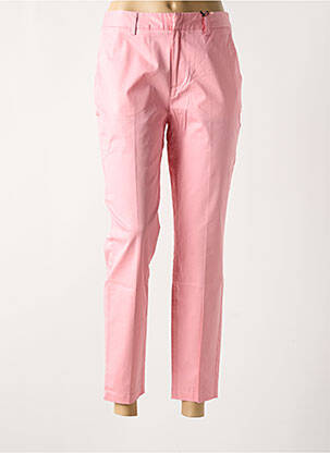 Pantalon 7/8 tissage popeline taille normale rose SCOTCH & SODA femme
