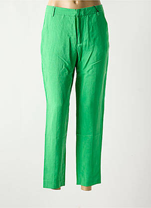 Pantalon 7/8 taille à pinces taille normale vert SCOTCH & SODA femme