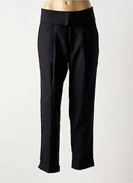 Pantalon chino tissage popeline taille haute noir SCOTCH & SODA femme