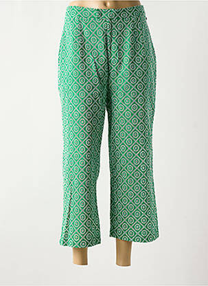 Pantalon 7/8 taille à pinces taille normale vert SCOTCH & SODA femme