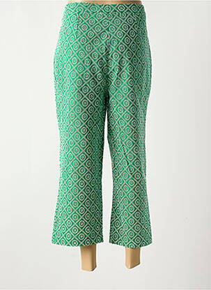 Pantalon 7/8 taille à pinces taille normale vert SCOTCH & SODA femme