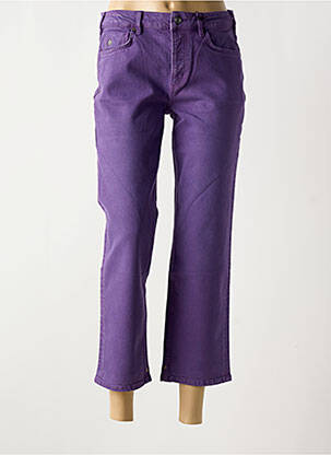 Jeans coupe droite stretch taille normale violet SCOTCH & SODA femme