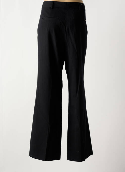 Pantalon flare fermeture zippée sous rabat avec crochet taille haute noir SCOTCH & SODA femme