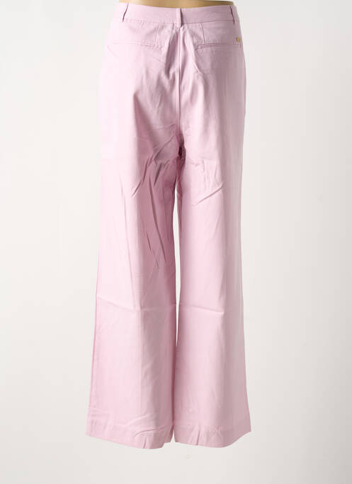 Pantalon flare fermeture zippée sous rabat avec crochet taille haute violet SCOTCH & SODA femme