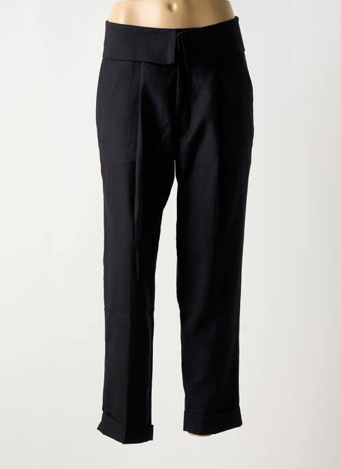 Pantalon chino tissage popeline taille haute noir SCOTCH & SODA femme