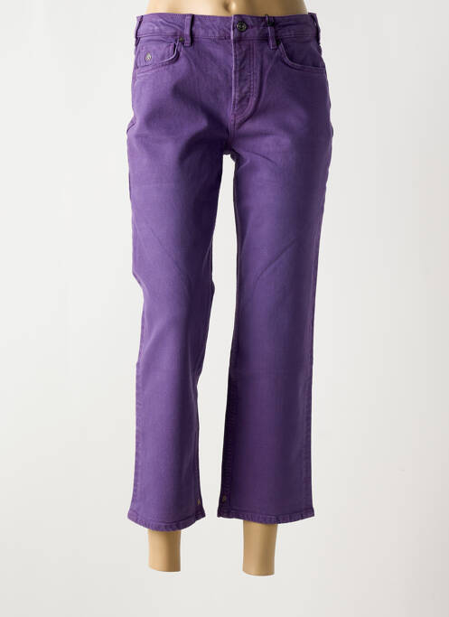 Jeans coupe droite stretch taille normale violet SCOTCH & SODA femme