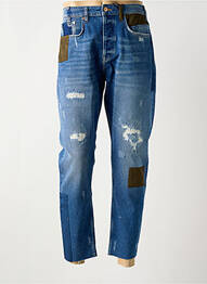 Jeans coupe droite fermeture boutonnée sur le devant taille normale bleu SCOTCH & SODA homme