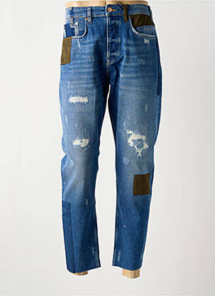 Jeans coupe droite fermeture boutonnée sur le devant taille normale bleu SCOTCH & SODA homme