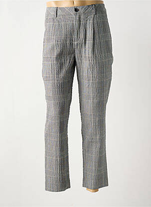 Pantalon chino imprimé imprimé prince de galle taille normale gris SCOTCH & SODA homme