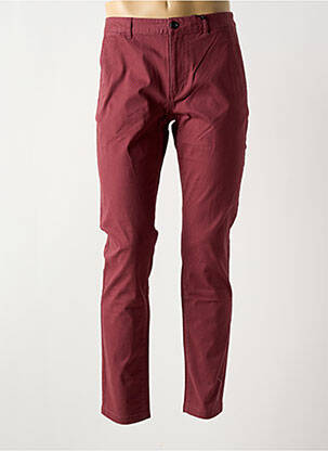 Pantalon chino tissage popeline taille normale rouge SCOTCH & SODA homme