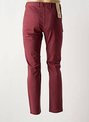 Pantalon chino tissage popeline taille normale rouge SCOTCH & SODA homme