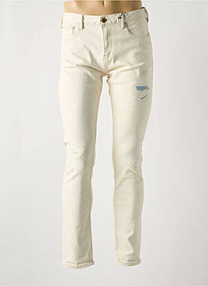 Jeans skinny beige SCOTCH & SODA pour homme